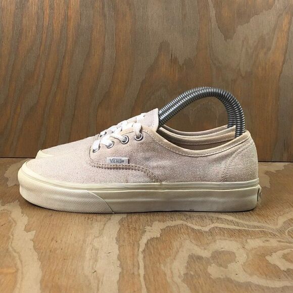 Vans Off The Wall Low 'Glitter' Beige Athletic Shoes - Picture 3 of 8
